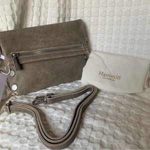 Hammitt Small VIP In Pewter; NWT, detachable Strap & Dust Bag